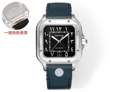 THB Factory Cartier Santos Middle East Version Tape Silver Steel Case Diameter 39.8mm watch